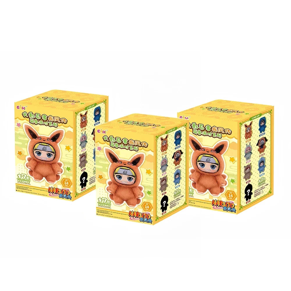 Pelúcias Naruto Mini Ninjas Fofinhos em Fantasias Divertidas! Colecionáveis Chibi com Acabamento Premium