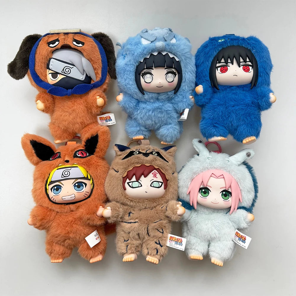 Pelúcias Naruto Mini Ninjas Fofinhos em Fantasias Divertidas! Colecionáveis Chibi com Acabamento Premium