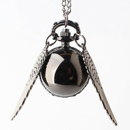Harry Potter Snitch Quidditch Necklace Pocket Watch Retro Flip Spherical Pocket Watch Ornament