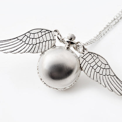 Harry Potter Snitch Quidditch Necklace Pocket Watch Retro Flip Spherical Pocket Watch Ornament