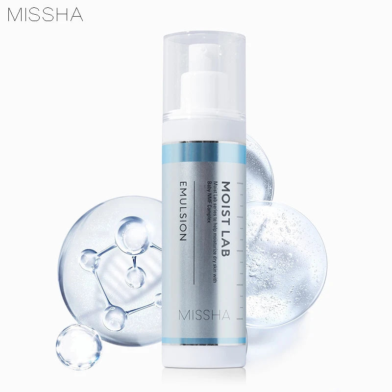 MISSHA Moist Lab 110ml – Emulsão Coreana Anti-Idade para Hidratação Profunda, Luminosidade e Pele Firme