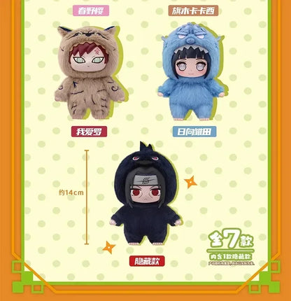 Pelúcias Naruto Mini Ninjas Fofinhos em Fantasias Divertidas! Colecionáveis Chibi com Acabamento Premium