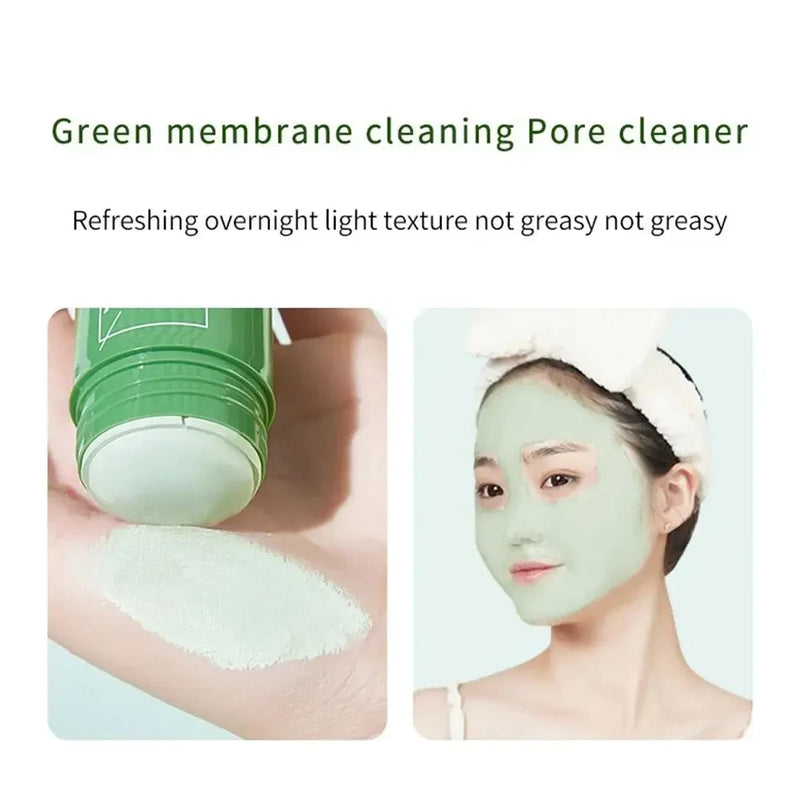 Green Tea Cleansing Stick 40g – Máscara Facial em Bastão para Limpeza Profunda, Cravos e Poros