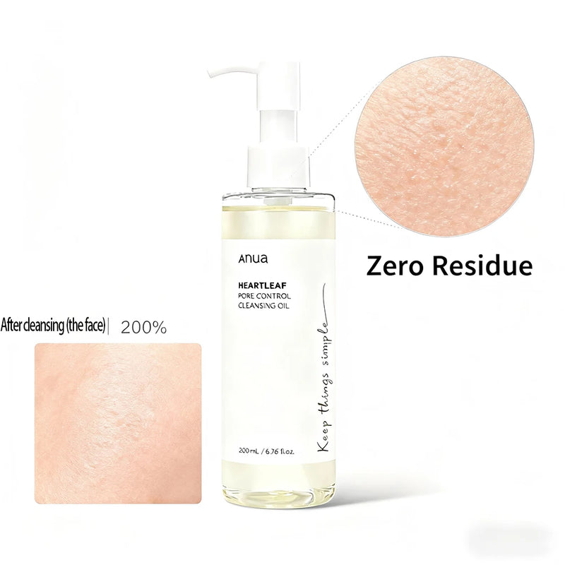 Óleo de limpeza facial ANUA 200 ml