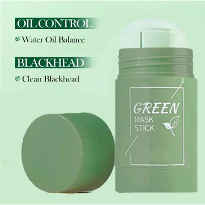 Green Tea Cleansing Stick 40g – Máscara Facial em Bastão para Limpeza Profunda, Cravos e Poros