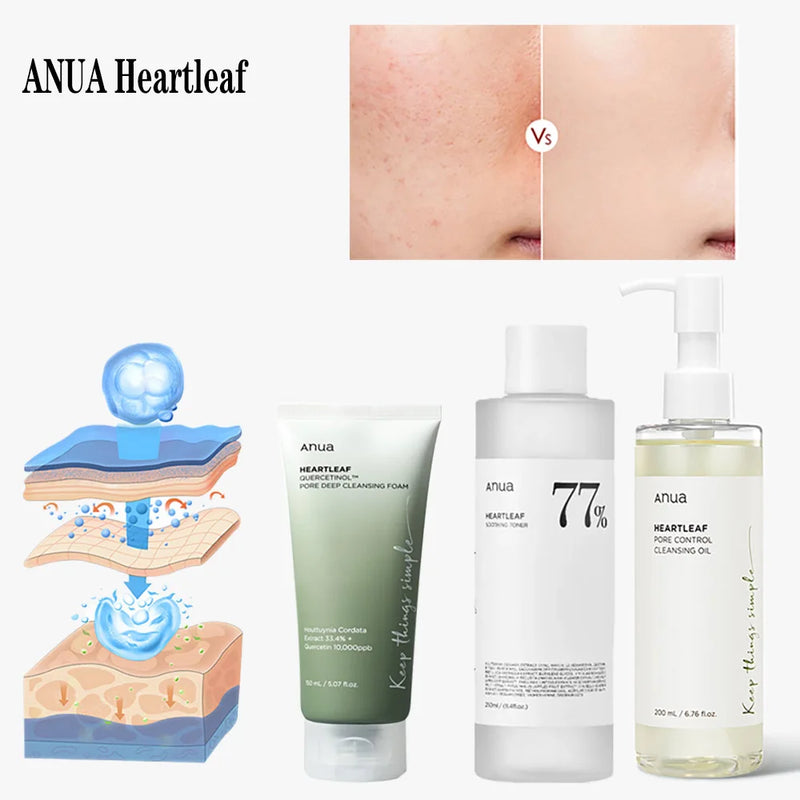 Anua HeartLeaf 77 % Óleo de Limpeza Facial 200 ml