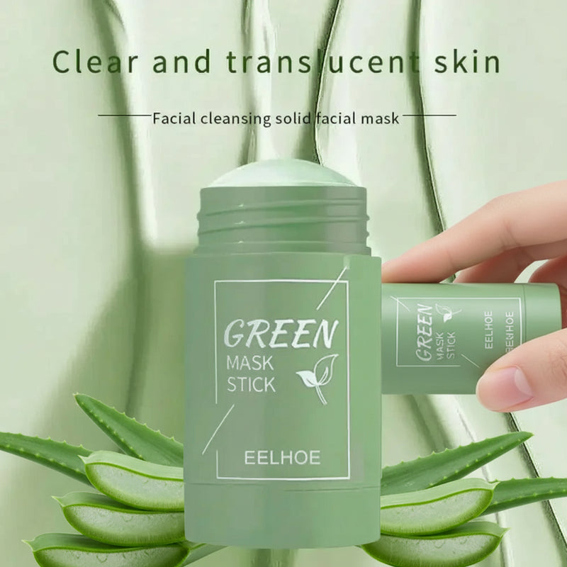 Green Tea Cleansing Stick 40g – Máscara Facial em Bastão para Limpeza Profunda, Cravos e Poros
